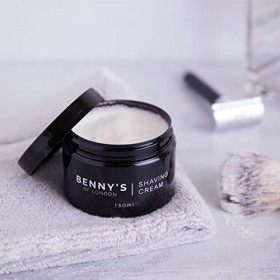 BENNYs Crème à raser | Odeur incroyable | Rasage parfait | Hydrate & Rajeunit | Ingrédients de qualité supérieure | 100% vég