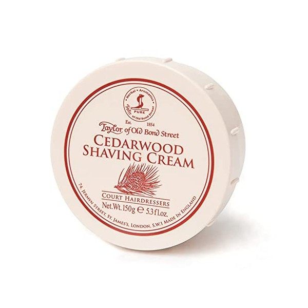 Taylor Of Old Bond Street Crème à Raser Bois de Cèdre 150 g