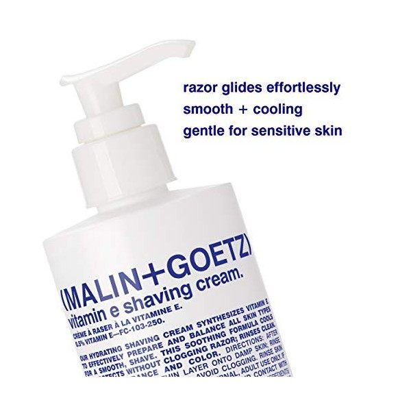 Malin + Goetz Vitamin E Crème à Raser pour Homme 8.5 oz 251.38 ml