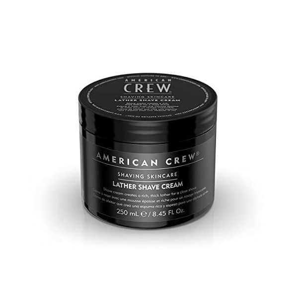 AMERICAN CREW SHAVING SKINCARE Soins de rasage, crème de rasage, mousse épaisse pour un rasage de près 250ml