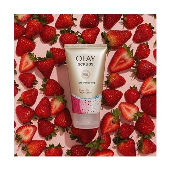 Olay Scrubben Nettoyant exfoliant pour pores, baies éclatantes, 150 ml Gommage / Exfoliants