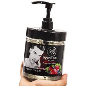 Gel à raser Redone Fruits des bois 1000ml | Gel à Raser Transparent Homme | Pas de mousse | Idéal Pour Les Contours | Effet h
