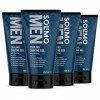 Marque Amazon - Solimo Men Gel de rasage rafraîchissant, 4 x 150ml