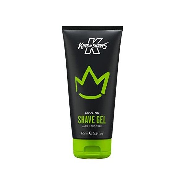 King of Shaves Supercooling Aloe Vera Low Foam Shaving Gel for Men 175ml TWIN PACK