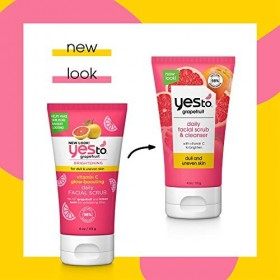 Yes To, Grapefruit Daily Facial Scrub, Removes Dead Skin and Enhances Luminosity, 4oz