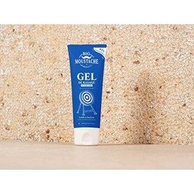 Gel de Rasage Transparent Homme 97% Naturel de Big Moustache - Fabriqué en France - Enrichi à lAloe Vera Bio - Rasage Précis