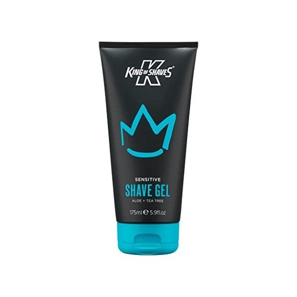 King of Shaves Sensitive Shaving Gel, Low Foam for a Refreshing and Precise Shave 175ml