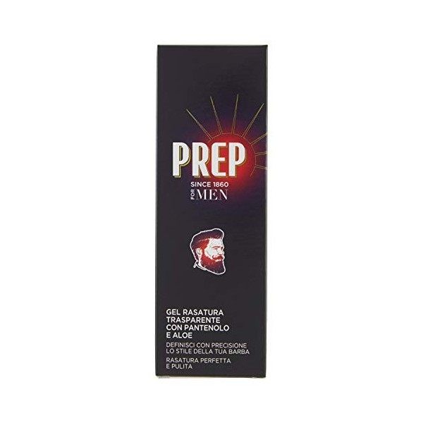 Prep Prep Gel de Rasage Transparent avec Panthénol/Aloès pour Homme 3.4 oz 100.55 ml