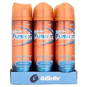 6 X Gillette Fusion ProGlide Gel de rasage hydratant 200 ml