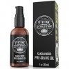 Huile Rasage pour Hommes au Bois de Santal - Huile de Rasage Pour Rasoir & Coupe-Chou - Pour un Rasage Sans Irritation & en D