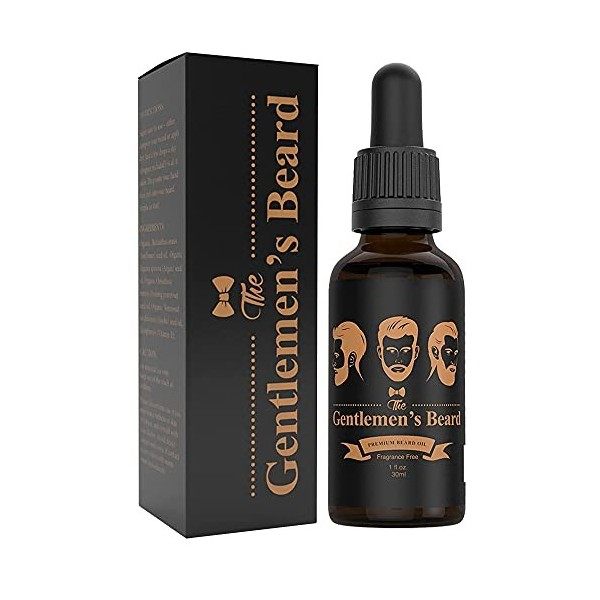 The Gentlemen’s Beard Huile Et Conditionneur Premium – Assouplissez Et Adoucissez Votre Barbe – Pour Une Barbe Paraissant Bri