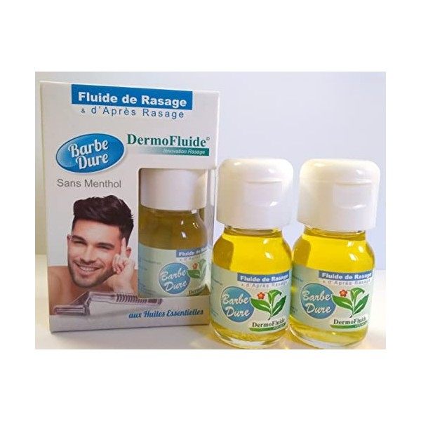 DermoFluide Pack Duo Barbe Dure sans Menthol 60 ml