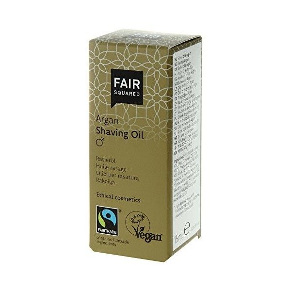 Fair Squared Organic Vegan Pre Shaving Oil Argan Men 15ml