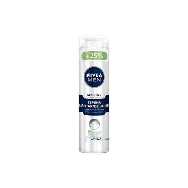 Nivea Men Sensitive 0% Mousse à Raser Anti-Irritación