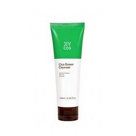 XYCOS Gel nettoyant Cica Green 120 ml, 4,23 fl.oz. | nettoyage en profondeur | Hydratant | Certifié EVE VEGAN
