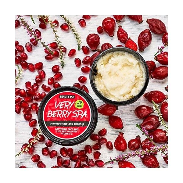 Beauty Jar VERY BERRY SPA Face and Lips Peeling 4.23 oz 120g - antioxidant formula, natural immunity booster, skin brighten G...
