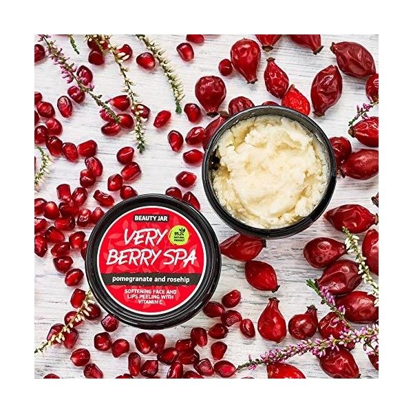 Beauty Jar VERY BERRY SPA Face and Lips Peeling 4.23 oz 120g - antioxidant formula, natural immunity booster, skin brighten