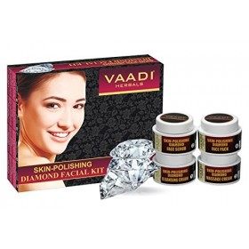 Kit facial de Vaadi Herbals - kit facial de diamant de peau-polissage - tout normal - approprié à tous les types de peau et t...