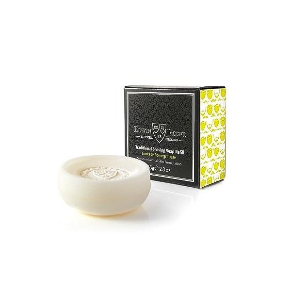 Edwin Jagger Traditional Shaving Soap Refill Limes & Pomegranate 65g by Edwin Jagger