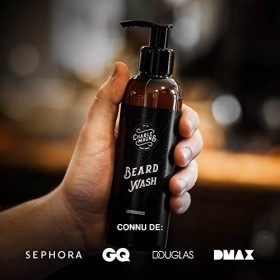 Charlemagne Beard Wash - Savon à barbe et Shampooing à pour barbe hommes Made in Germany - Gel nettoyant pour la barbe Beard 