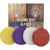 Viking Revolution Savon Rasage - Savon Homme pour Utilisation avec Blaireau & Bol - Offre un Rasage Humide plus Doux - Lot Va