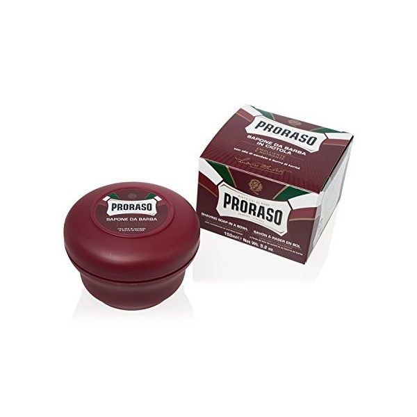 Proraso - Savon - Barbes dures - Emolient et nourrissant - Au beurre de karité