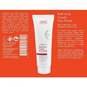 Om She Aromatherapy Pure Botanicals Buff Away Gentle Face Polish With Rosehip Oil 125ml Gommage / Exfoliants