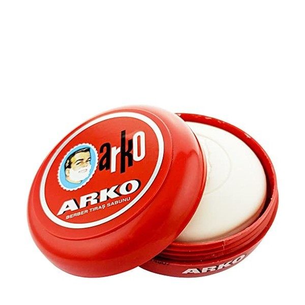 Savon à raser Arko dans un bol de 90 g.