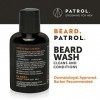 Beard Patrol Lot de 3 nettoyants et après-shampoing pour barbe Adoucit avec toutes les huiles naturelles Sans sulfate Sans pa