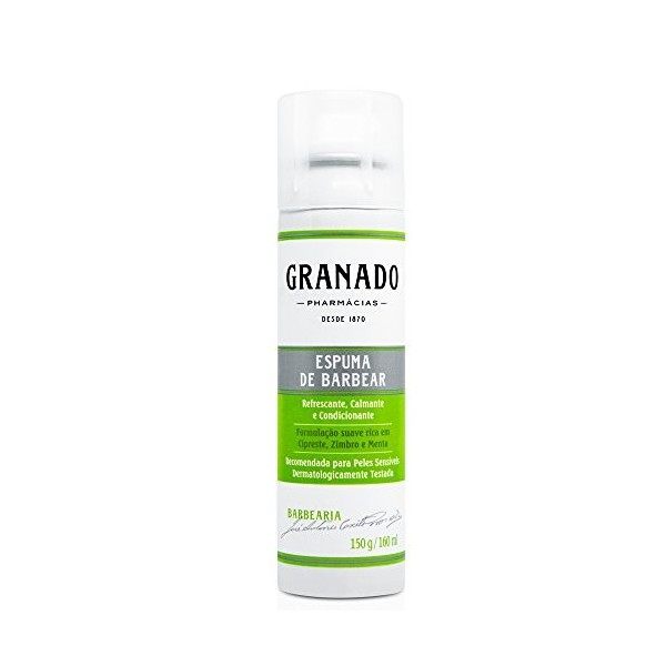 Linha Granado Barbearia - Espuma de Barbear 160 Ml - Granado Barber Shop Collection - Shaving Foam 5.4 Fl Oz by Granado by 