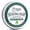 Taconic Shave Barbershop Qualité Eucalyptus Mint rasage Savon à lhuile de graines de chanvre riche en antioxydants