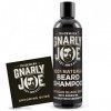 Gnarly Joe Shampoing à barbe 100 % naturel au savon noir africain/huile d’argan/beurre de karité/huile de coco idéal pour les