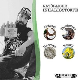 Savon de barbe HAVANNA by Wildwuchs Bartpflege - Savon en morceaux pour hommes 100% naturel et végétalien 1 x 100 g 