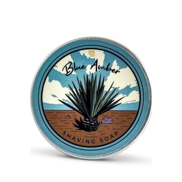 The Personal Barber Shaving Soap Vegan Friendly - Blue Amber 100g