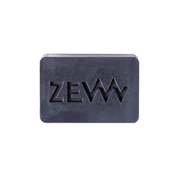 Zew For Men Natural Beard Soap Bar, with Activated Carbon & Shea Butter, 81g