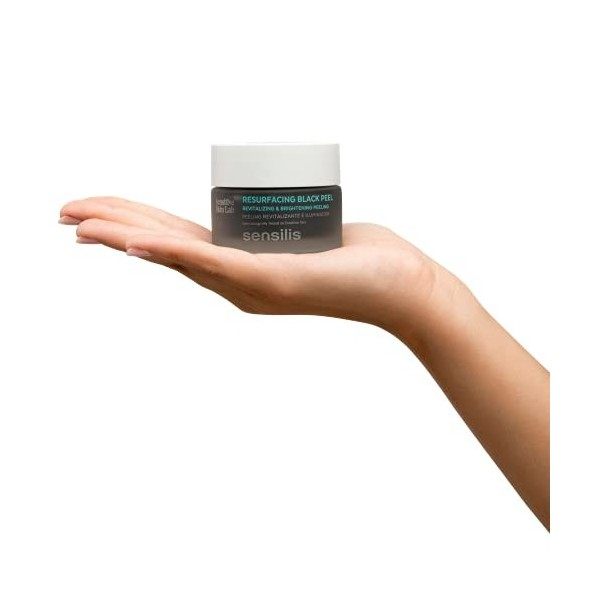 Sensilis - Resurfacing Black Peel, Peeling Énergisant et Illuminateur avec Vitamine C, pour Peaux Séches, Mixtes et Grasses -...