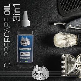 The Shave Factory Clippercare Spray de lame 400 ml et huile Clippercare 3 en 1 150 ml | Spray dentretien pour votre machine 