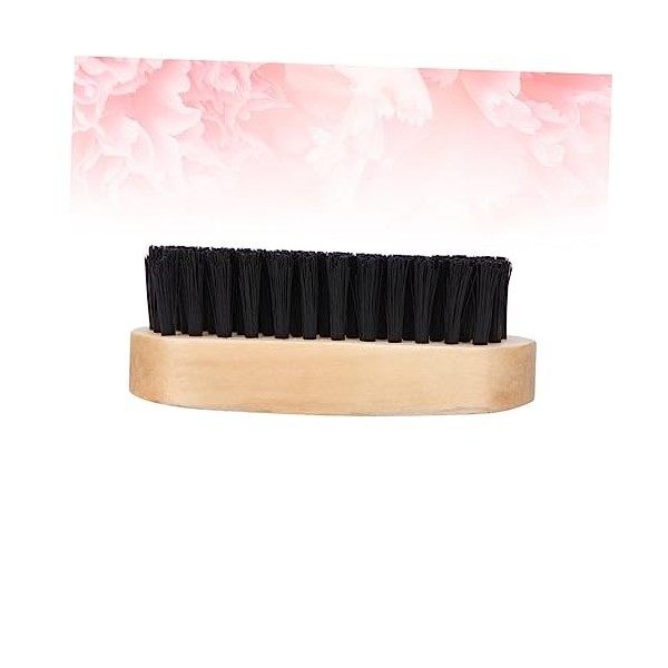 minkissy 1 brosse en bois pour le nettoyage des hommes et des fils - Multifonction - Pour le coiffage de la barbe - Pour le v