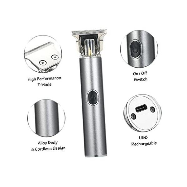 minkissy 1 ensemble de tondeuses à cheveux pour homme - Rasuradora de Barba para Hombres - Rasoir électrique USB - Rasuradora