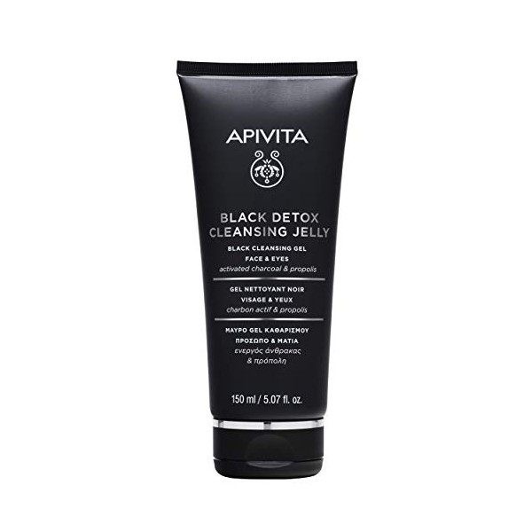 Gel Nettoyant Noir 150ml Black Détox Visage & Yeux Apivita Gommage / Exfoliants