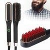 Lisseur de Barbe pour Hommes, Peigne de Lissage de Barbe à Chauffage Rapide 30s, Trois Réglages, Température Constante, 3 Rég