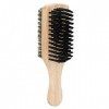 Brosse à Cheveux, Brosse à Barbe avec Manche en Bois, Nettoyage des Cheveux Cassés, Coiffure à Lhuile, Brosse de Toilettage 