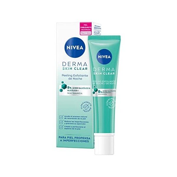 DERMA salicylic & glycolic acid night exfoliating peeling 40 ml