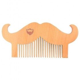 Peigne à barbe en bois - Peignes à barbe portables en bois de poirier pour hommes,Peigne de poche Hommes Coiffure Styling Bar