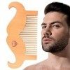 Peigne à moustache en bois | Peignes à dents fines en bois de poirier pour cheveux | Peigne de poche Hommes Coiffure Styling 