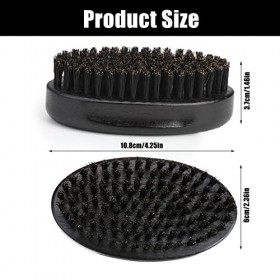 Brosse Barbe Homme, Peigne à Barbe avec Poils de Sanglier Naturels Beard Brush en Bois de Chêne Accessoire pour Entretien Soi