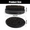 Brosse Barbe Homme, Peigne à Barbe avec Poils de Sanglier Naturels Beard Brush en Bois de Chêne Accessoire pour Entretien Soi