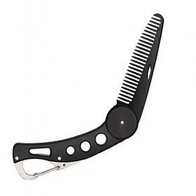 iPobie Peigne Barbe Homme, Peigne à Barbe Pliable pour Peignage des Cheveux et Barbe