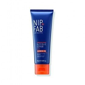 Nip + Fab Glycolic Acid Fix Face Scrub Extreme | Exfoliant Visage à lAcide Salicylique Aloe Vera | Nettoyage des Pores | 75 ...