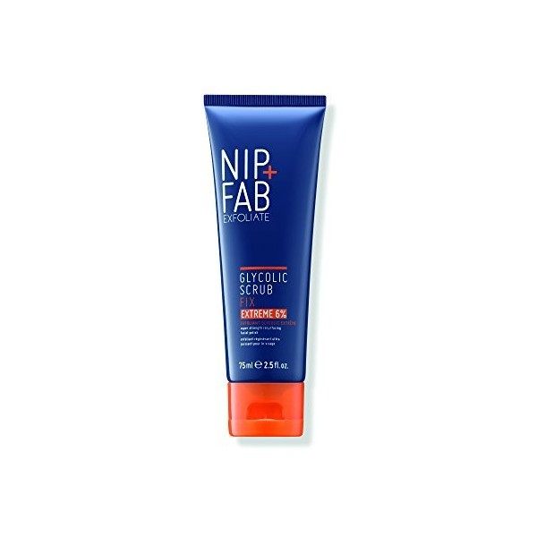 Nip + Fab Glycolic Acid Fix Face Scrub Extreme | Exfoliant Visage à lAcide Salicylique Aloe Vera | Nettoyage des Pores | 75 ...